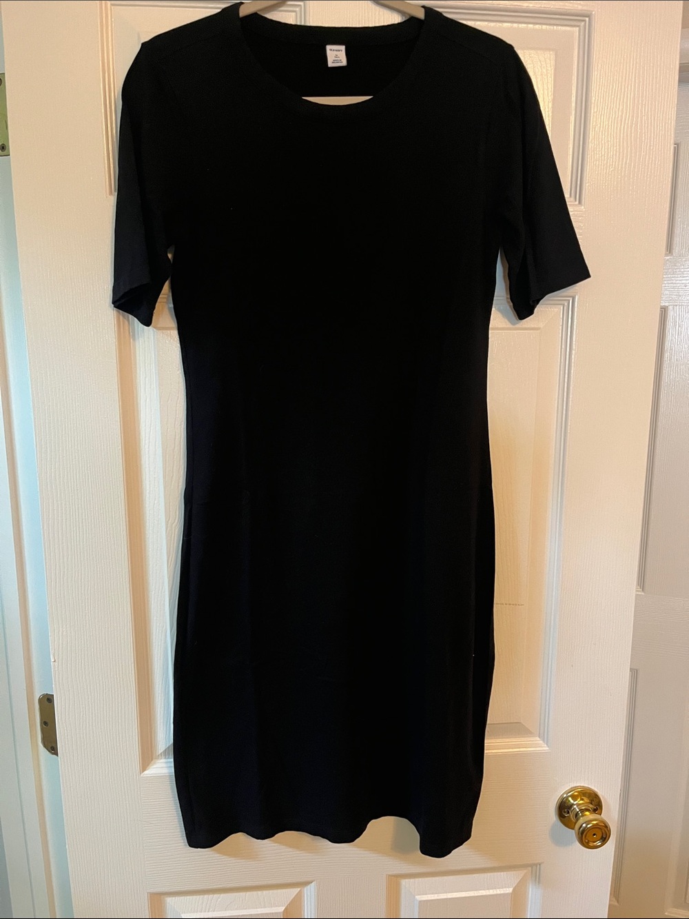 M TALL Black Crewneck Short-Sleeve Dress